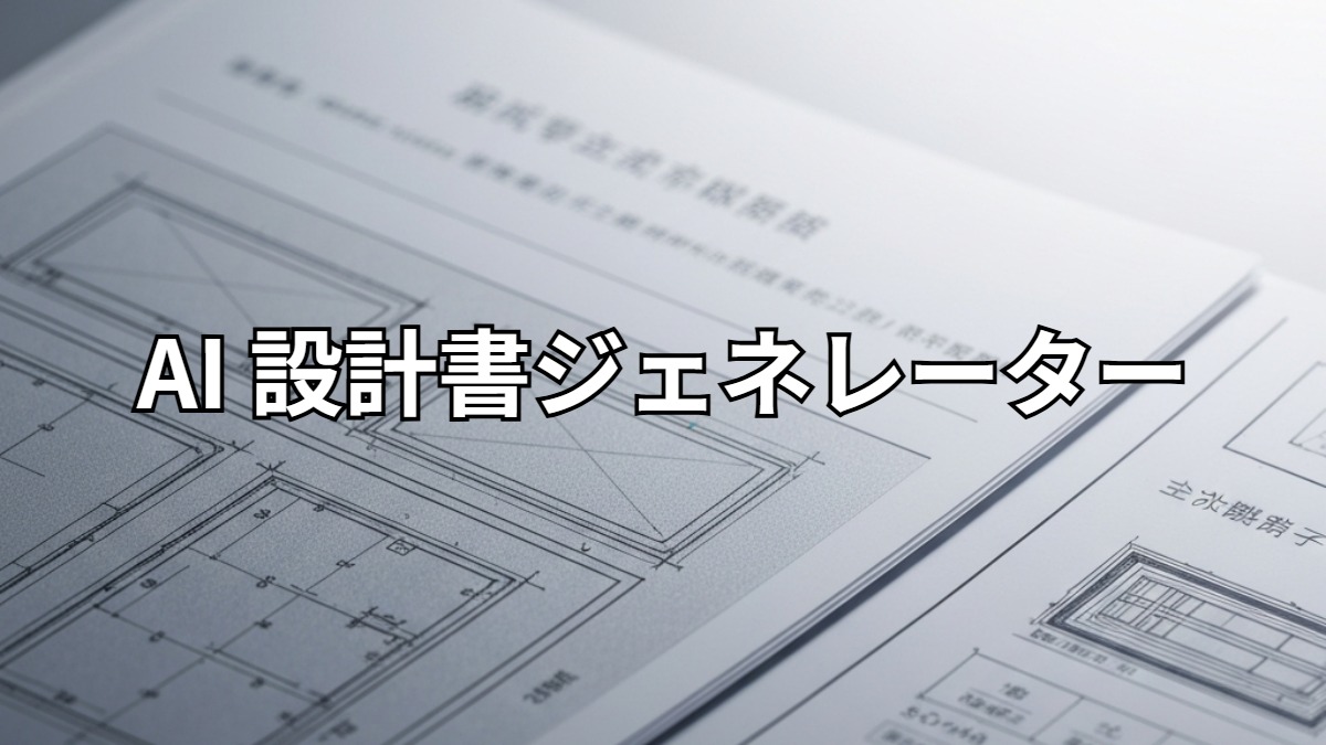 AI 設計書ジェネレーター