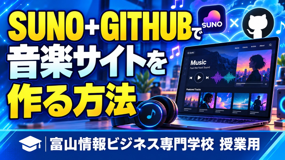 SUNOで作った音楽をGitHubで公開する方法