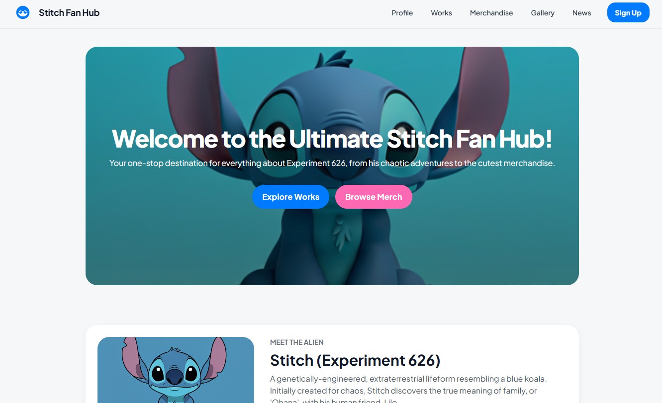 Stitch Fan Hub